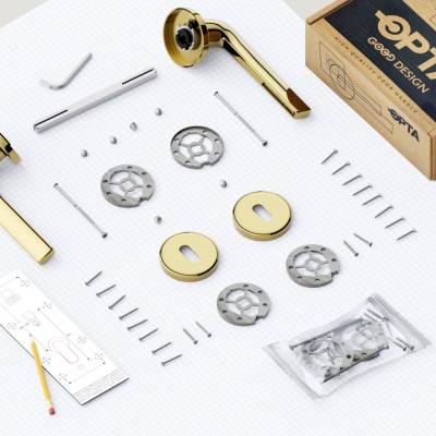 Rozeta okrągła Roana WK pod klucz Złota, 5907609715777