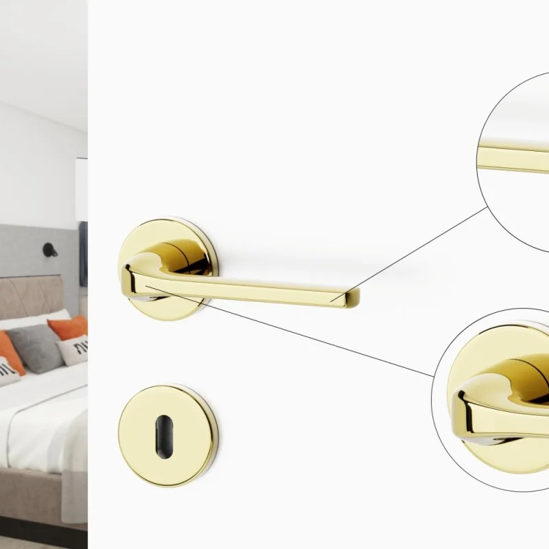 Rozeta okrągła Roana WK pod klucz Złota, 5907609715777 - 