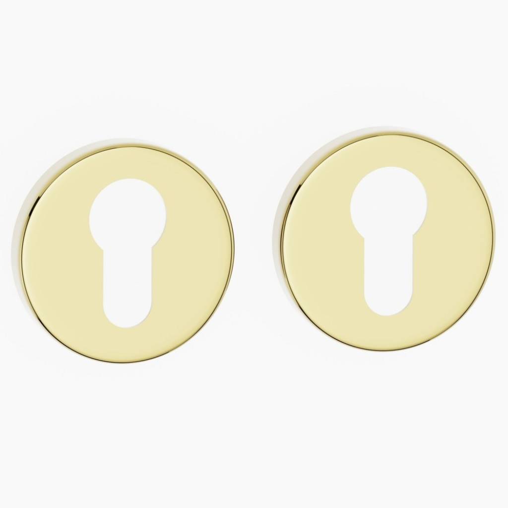 Rozeta okrągła WB pod wkładkę Złota, 5907609715784