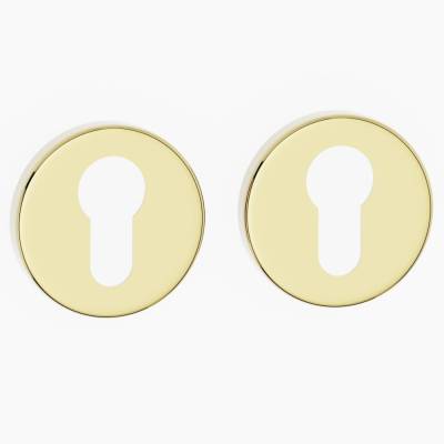 Rozeta okrągła WB pod wkładkę Złota, 5907609715784