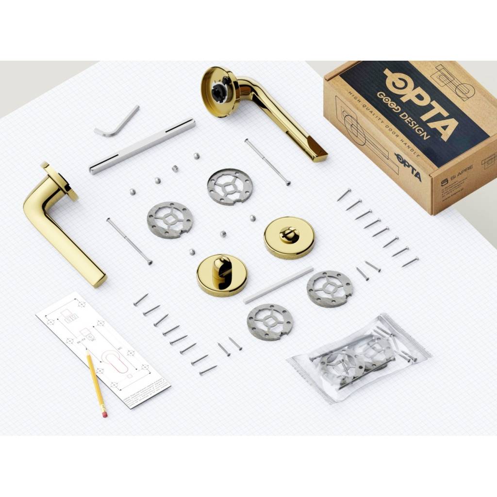 Rozeta okrągła do WC Złota, 5907609715791