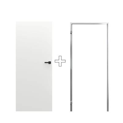 Zestaw Drzwi ukryte + Ościeżnica Porta HIDE Bezprzylgowe (otwierane na zewnątrz) Lewe 80cm plaster miodu, SPA1110L08LBP0AKU0H000, OPA100LL080000AM200000