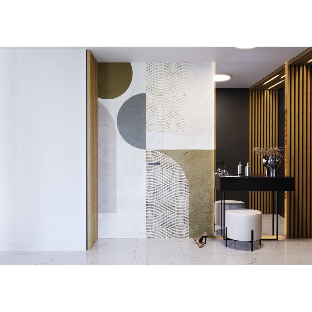 Zestaw Drzwi ukryte + Ościeżnica Porta HIDE Bezprzylgowe (otwierane na zewnątrz) Lewe 80cm plaster miodu, SPA1110L08LBP0AKU0H000, OPA100LL080000AM200000
