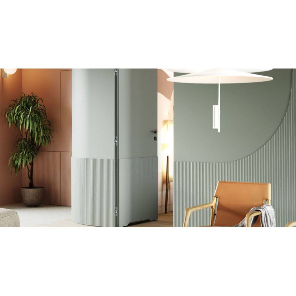 Zestaw Drzwi ukryte + Ościeżnica Porta HIDE Bezprzylgowe (otwierane na zewnątrz) Lewe 80cm plaster miodu, SPA1110L08LBP0AKU0H000, OPA100LL080000AM200000