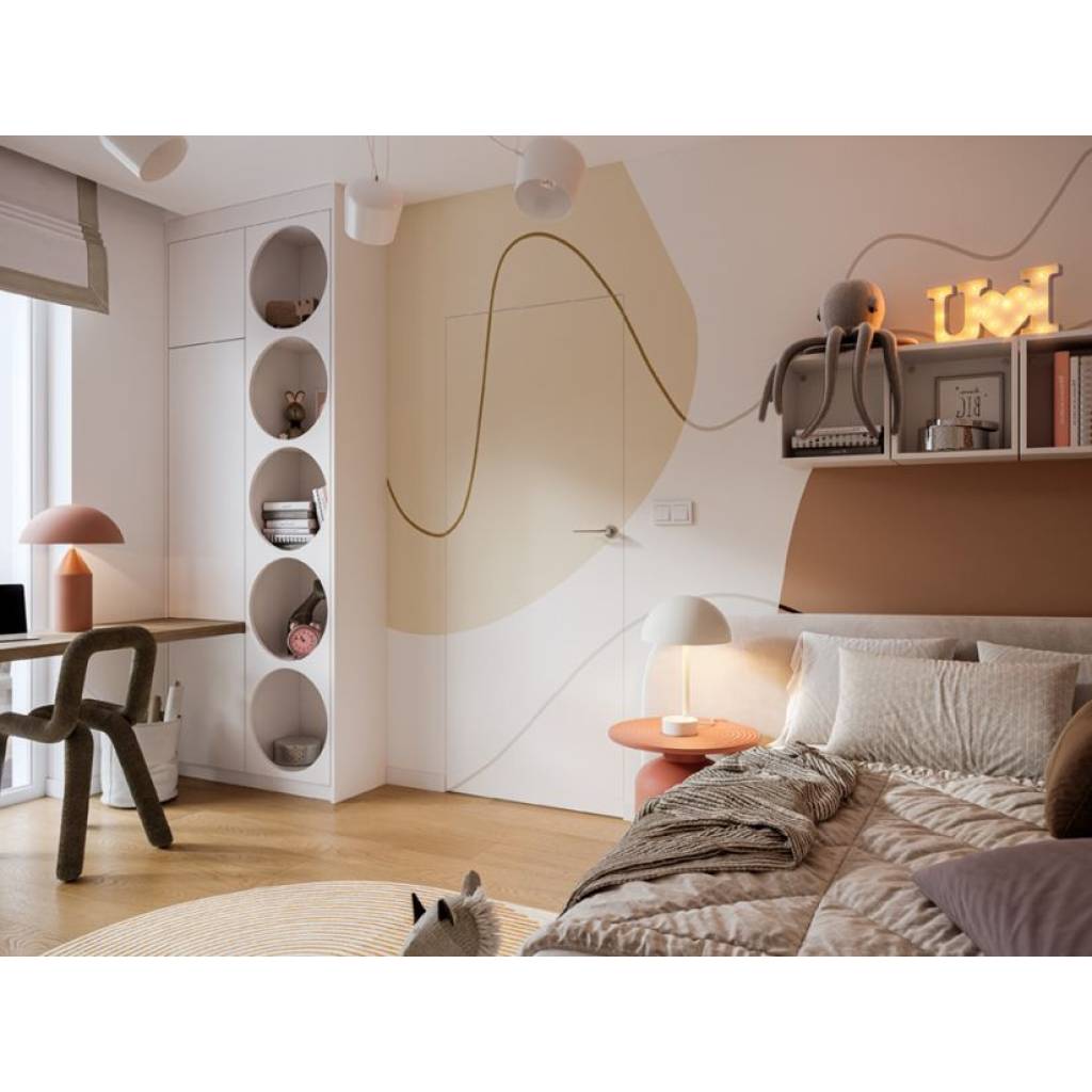 Zestaw Drzwi ukryte + Ościeżnica Porta HIDE Bezprzylgowe (otwierane na zewnątrz) Lewe 80cm plaster miodu, SPA1110L08LBP0AKU0H000, OPA100LL080000AM200000