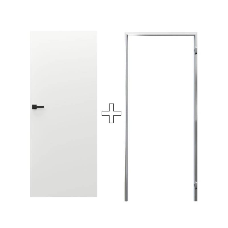 Zestaw Drzwi ukryte + Ościeżnica Porta HIDE Odwrotna przylga (otwierane do wewnątrz) Prawe 80cm plaster miodu, SPP1110P08LBP0AKU0H000, OPP100LP080000AM200000