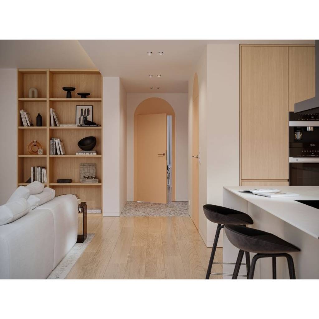 Zestaw Drzwi ukryte + Ościeżnica Porta HIDE Bezprzylgowe (otwierane na zewnątrz) Lewe 70cm plaster miodu, SPA1110L07LBP0AKU0H000, OPA100LL070000AM200000