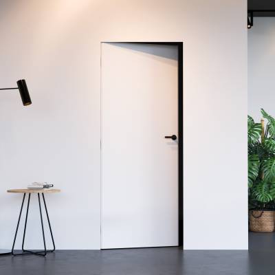 Zestaw Drzwi ukryte + Ościeżnica Porta HIDE Bezprzylgowe (otwierane na zewnątrz) Lewe 70cm plaster miodu, SPA1110L07LBP0AKU0H000, OPA100LL070000AM200000