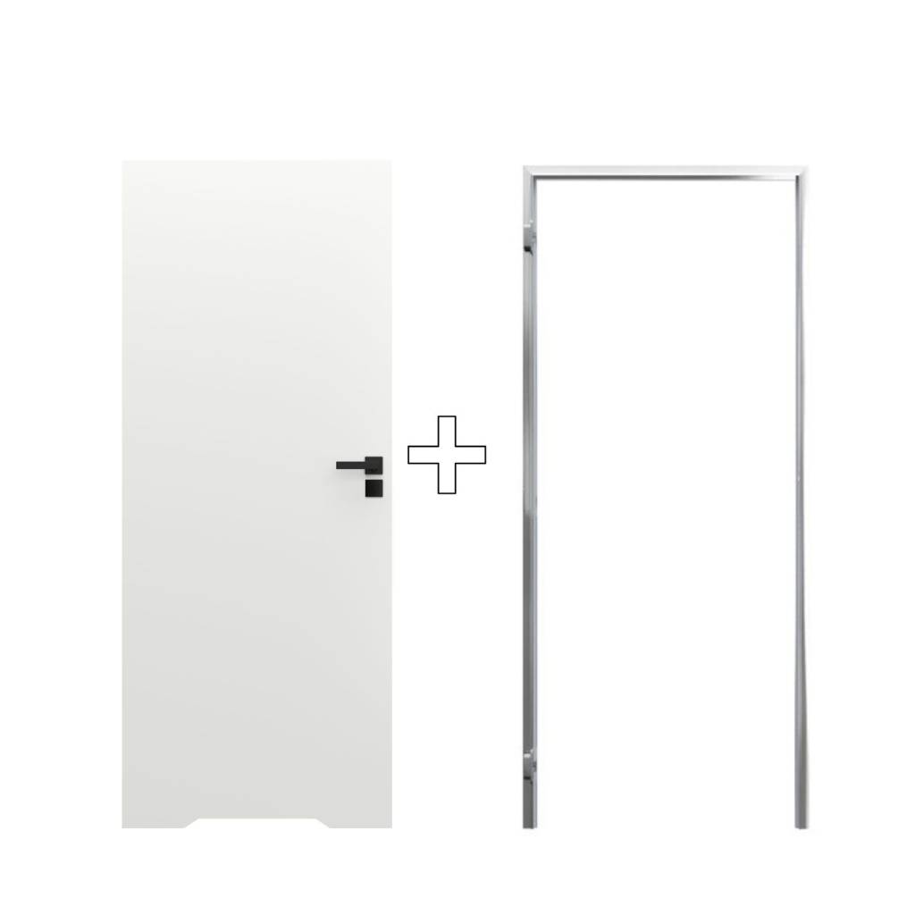 Zestaw Drzwi ukryte + Ościeżnica Porta HIDE WC Bezprzylgowe (otwierane na zewnątrz) Lewe 70cm plaster miodu, SPA1110L07LBPWAOU0H000, OPA100LL070000AM200000