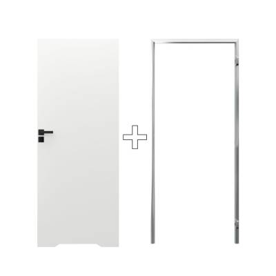 Zestaw Drzwi ukryte + Ościeżnica Porta HIDE WC Bezprzylgowe (otwierane na zewnątrz) Prawe 80cm plaster miodu, SPA1110P08LBPWAOU0H000, OPA100LP080000AM200000