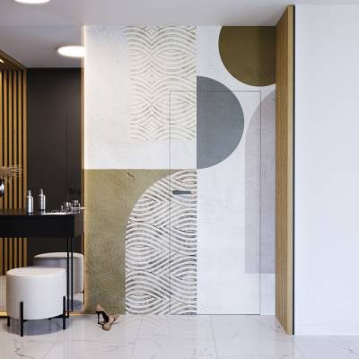 Zestaw Drzwi ukryte + Ościeżnica Porta HIDE Bezprzylgowe (otwierane na zewnątrz) Prawe 80cm płyta, SPA1110P08LBP0AKV0O000, OPA100LP080000AM300000