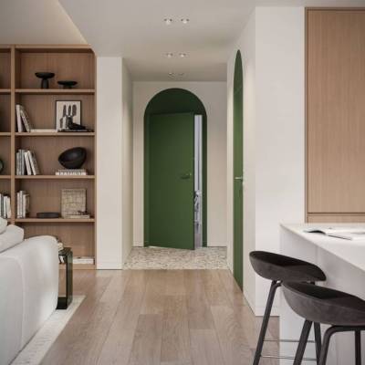 Zestaw Drzwi ukryte + Ościeżnica Porta HIDE Bezprzylgowe (otwierane na zewnątrz) Lewe 70cm płyta, SPA1110L07LBP0AKV0O000, OPA100LL070000AM300000