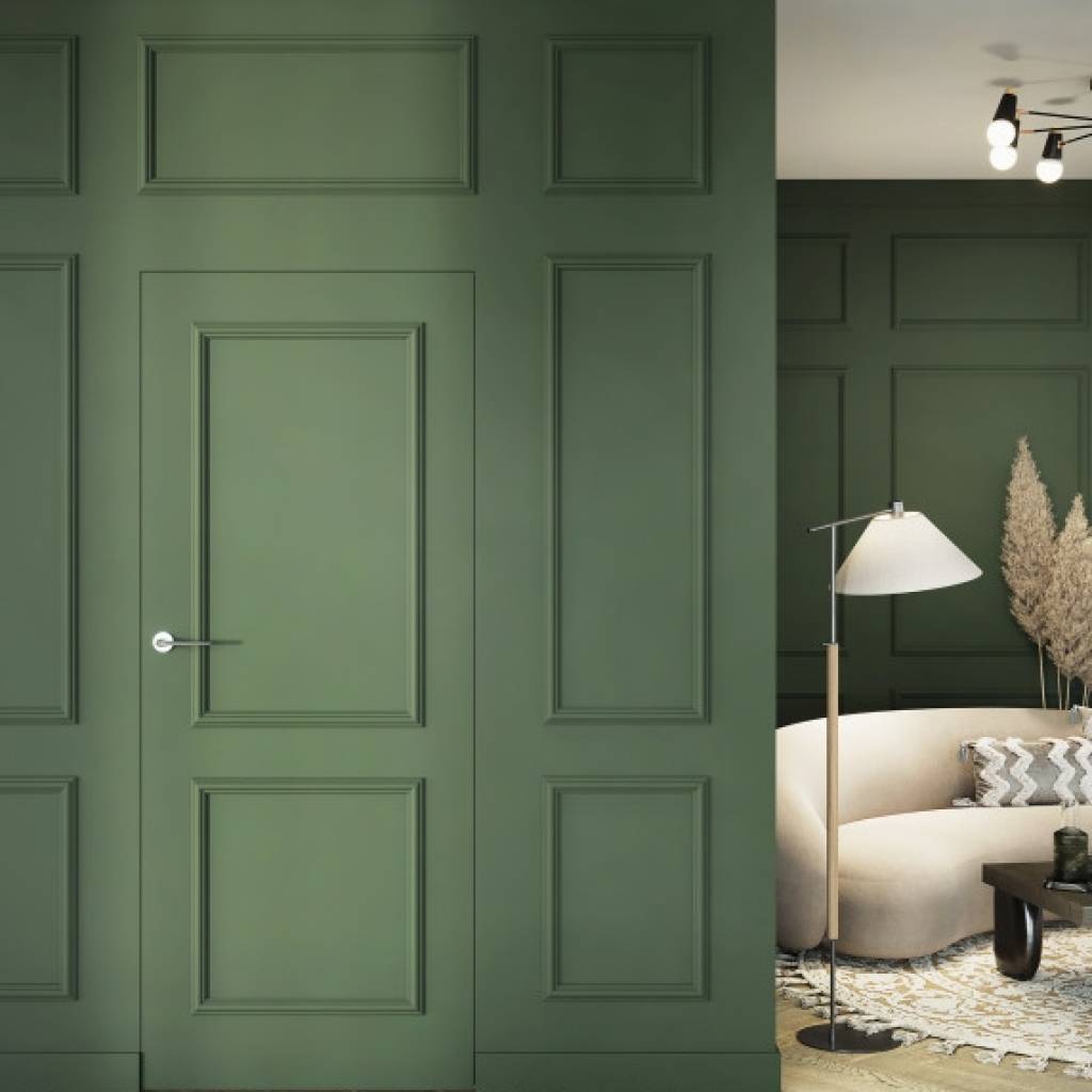 Zestaw Drzwi ukryte + Ościeżnica Porta HIDE Bezprzylgowe (otwierane na zewnątrz) Prawe 70cm płyta, SPA1110P07LBP0A7V0O000, OPA100LP070000AN300000