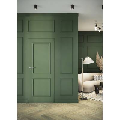 Zestaw Drzwi ukryte + Ościeżnica Porta HIDE Bezprzylgowe (otwierane na zewnątrz) Prawe 70cm płyta, SPA1110P07LBP0A7V0O000, OPA100LP070000AN300000