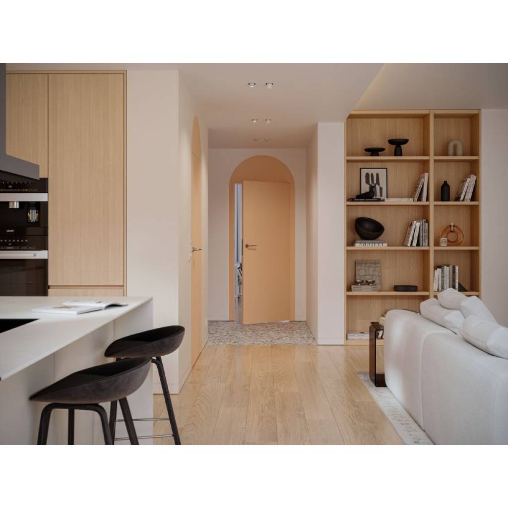 Zestaw Drzwi ukryte + Ościeżnica Porta HIDE Bezprzylgowe (otwierane na zewnątrz) Prawe 70cm płyta, SPA1110P07LBP0A7V0O000, OPA100LP070000AN300000