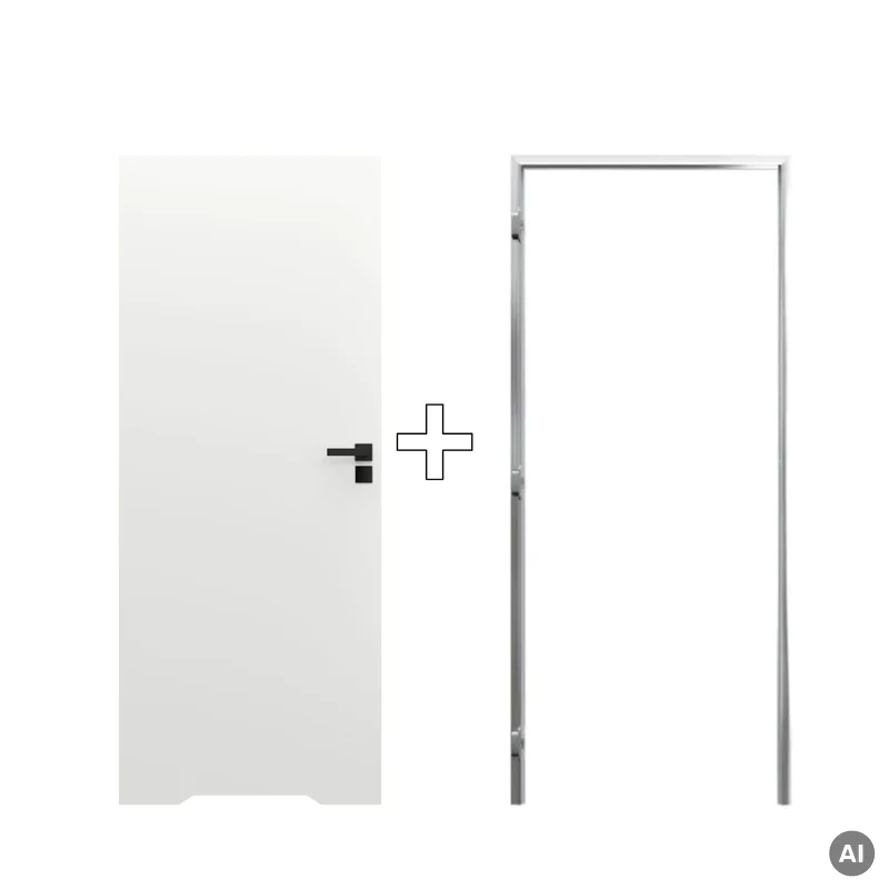 Zestaw Drzwi ukryte + Ościeżnica Porta HIDE WC Bezprzylgow