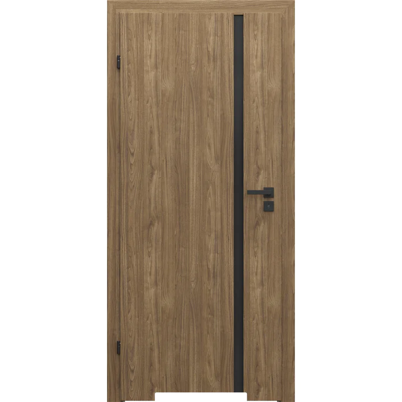 Zestaw Drzwi + Ościeżnica Porta Focus 4.A z czarną szybą
