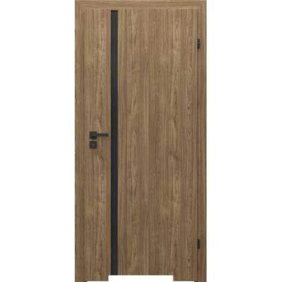 Zestaw Drzwi + Ościeżnica Porta Focus 4.A z czarną szybą WC 95-135 Dąb Catania Przylgowe (otwierane na zewnątrz) Prawe 80cm plaster miodu, SPWG4A0P08DDTWSB2KHB00, OPWP6B0P08DDT0SZ260000