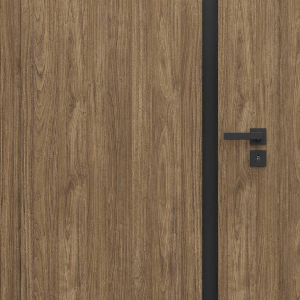 Zestaw Drzwi + Ościeżnica Porta Focus 4.A z czarną szybą 95-135 Dąb Catania Przylgowe (otwierane na zewnątrz) Lewe 80cm plaster miodu, SPWG4A0L08DDT0SZ2KHB00, OPWP6B0L08DDT0SZ260000