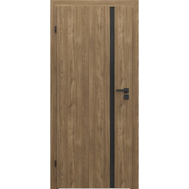 Zestaw Drzwi + Ościeżnica Porta Focus 4.A z czarną szybą