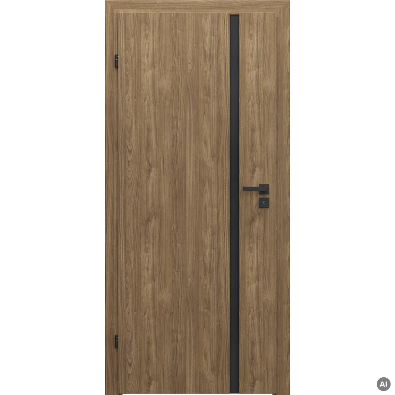 Zestaw Drzwi + Ościeżnica Porta Focus 4.A z czarną szybą