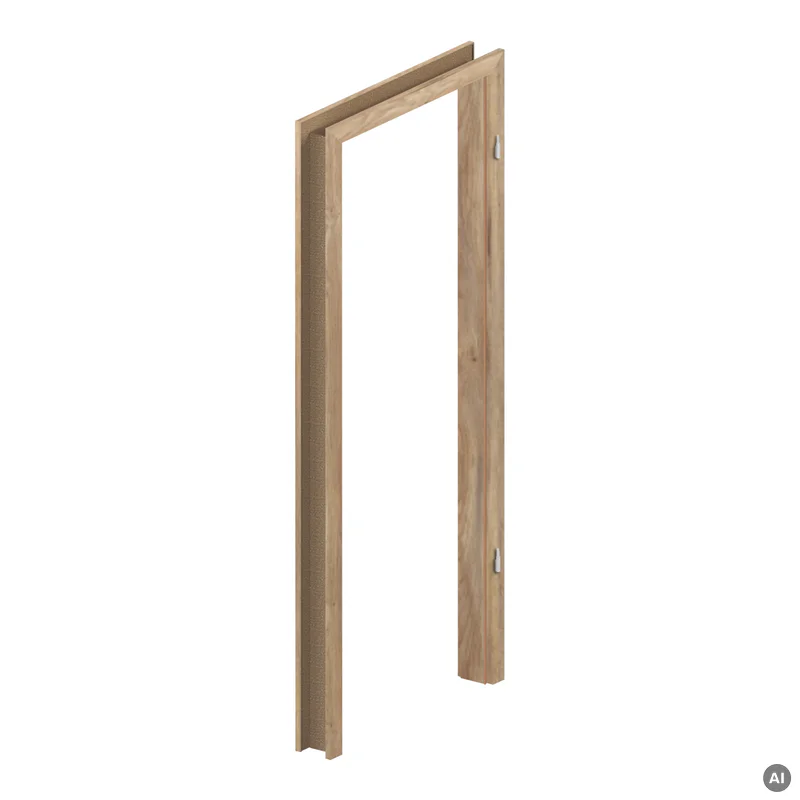 Zestaw Drzwi + Ościeżnica Porta Focus 4.A z czarną szybą