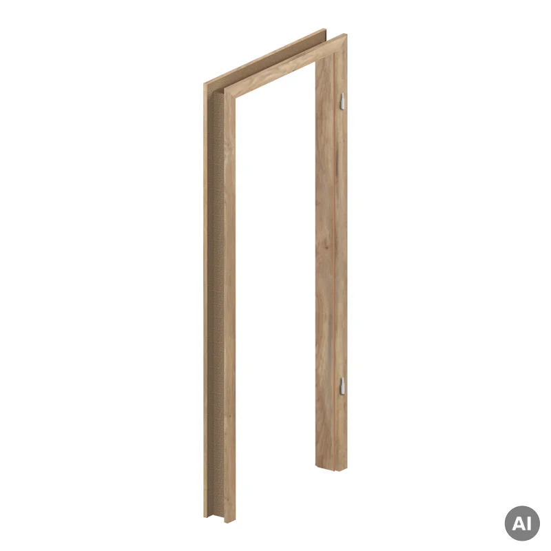 Zestaw Drzwi + Ościeżnica Porta Focus 4.A z czarną szybą