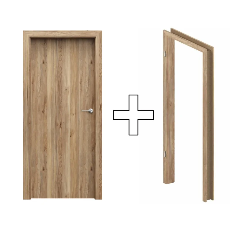 Zestaw Drzwi + Ościeżnica Porta Decor model P 95-135 Dąb