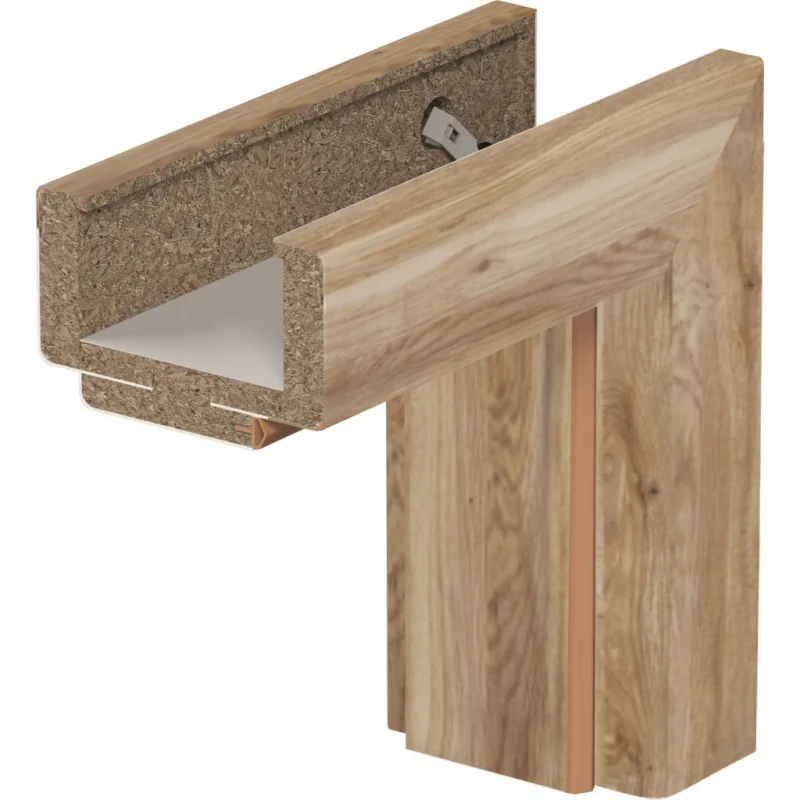 Zestaw Drzwi + Ościeżnica Porta Decor model P 140-180 Dąb