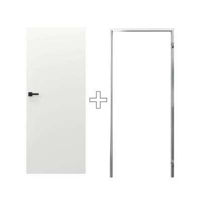 Zestaw Drzwi ukryte + Ościeżnica Porta HIDE Bezprzylgowe (otwierane na zewnątrz) Prawe 80cm plaster miodu, SPA1110P08LBP0AKU0H000, OPA100LP080000AM200000