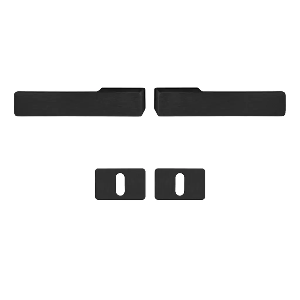 Klamka Libera Czarna klamko + klamka + rozeta WK, 5907505414835