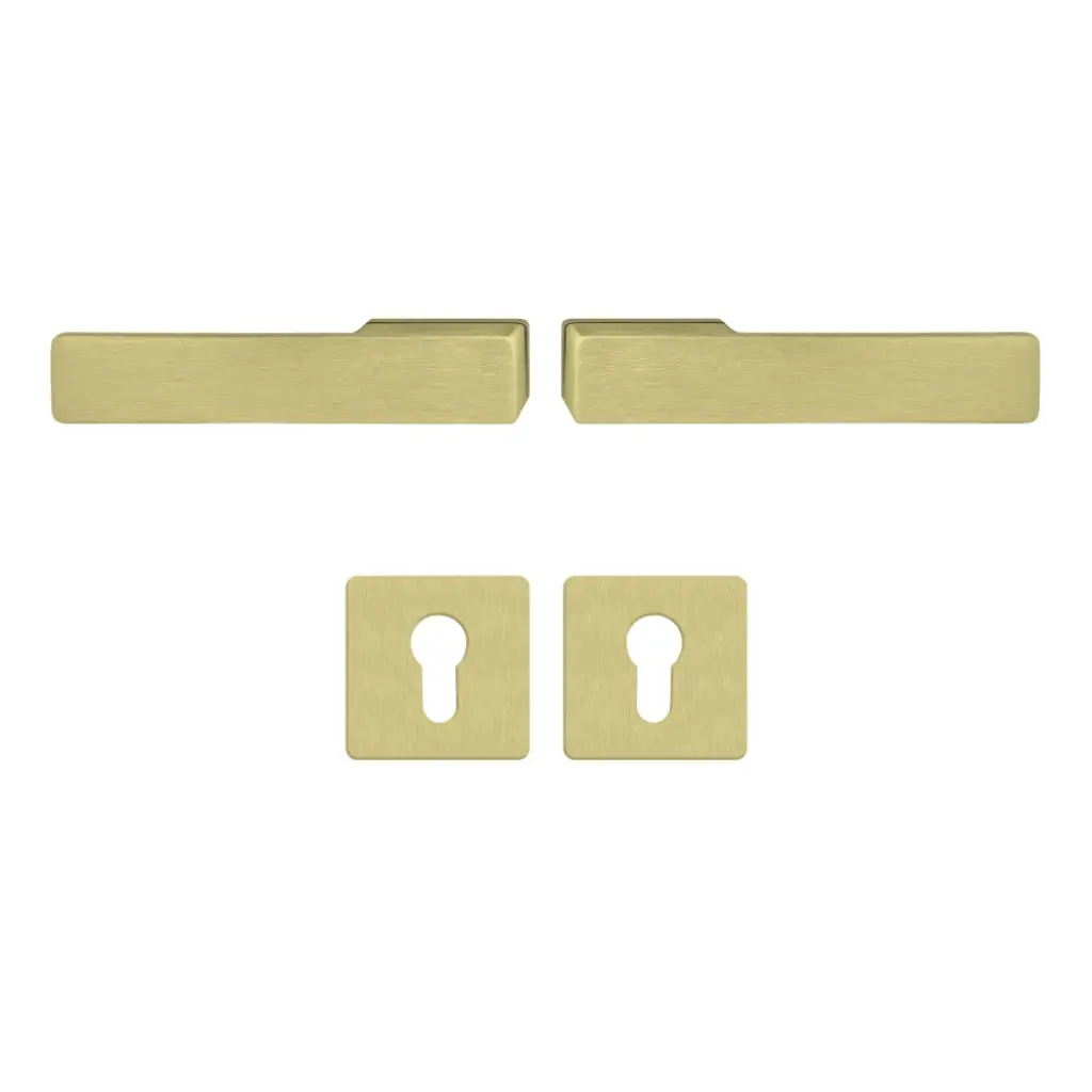 Klamka Libera Złota klamko + klamka + rozeta WB, 5907505425206