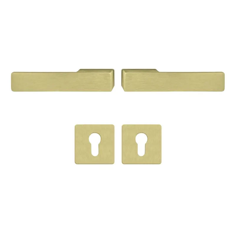 Klamka Libera Złota klamko + klamka + rozeta WB, 5907505425