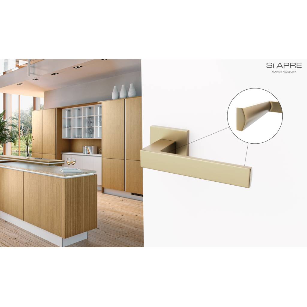 Klamka Modern Fit QR59 Złota anoda, 5907609716125