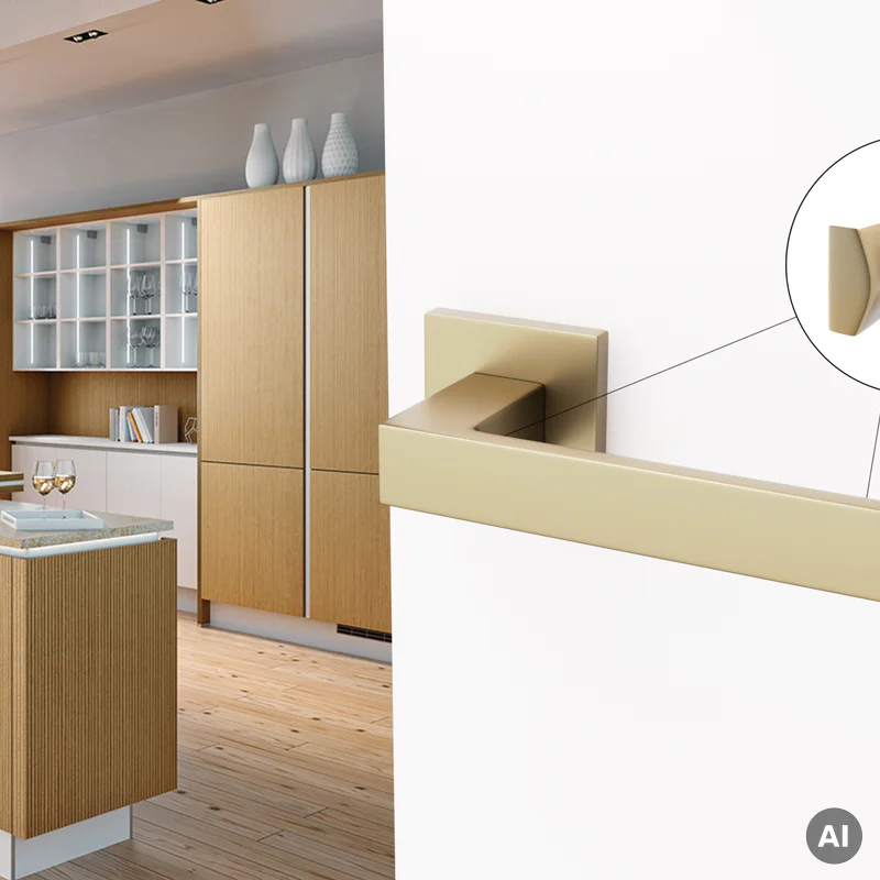 Klamka Modern Fit QR59 Złota anoda, 5907609716125 - 2