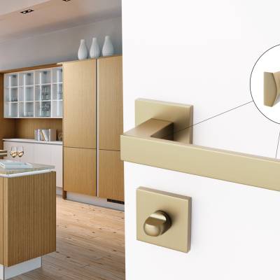 Rozety kwadratowe do WC QR59 Złota anoda, 5907609716446