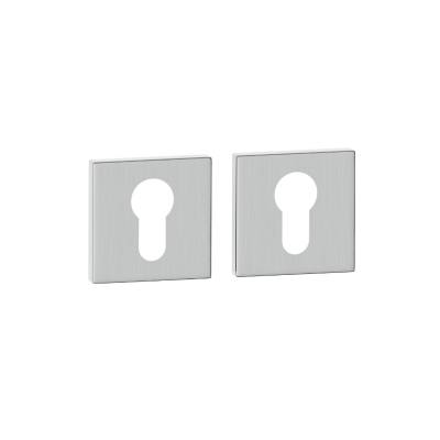 Rozety kwadratowe pod wkładkę WB QR59 Nikiel szczotkowany, 5907609713711