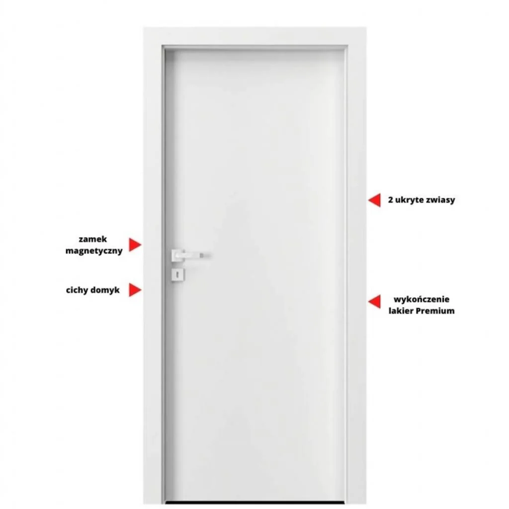 Drzwi Porta VECTOR Premium T Prawe 80cm Odwrotna przylga, SPPPMT0P08UBI0A7U0H000
