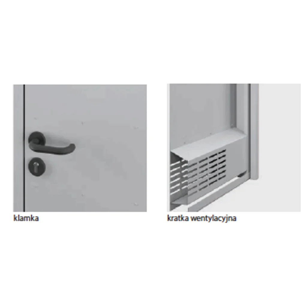 Drzwi uniwersalne metalowe Porta 80 model 2 , DNWPL2MU080000SP2K0000