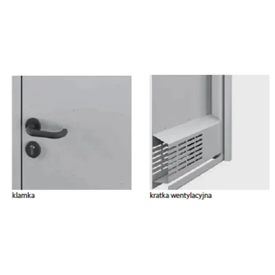 Drzwi uniwersalne metalowe Porta 80 model 2 , DNWPL2MU080000SP2K0000