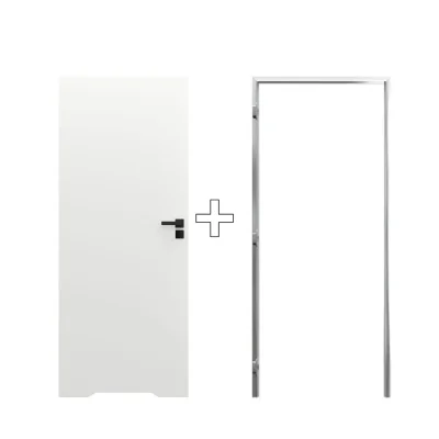 Zestaw Drzwi ukryte + Ościeżnica Porta HIDE WC Bezprzylgowe (otwierane na zewnątrz) Lewe 70cm płyta, SPA1110L07LBPWAOV0O000, OPA100LL070000AM300000