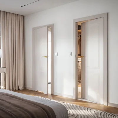 Ościeżnica regulowana kaszmir SYSTEM ELEGANCE E 160-180 prawa 80 cm bezprzylgowa, OPAP6E0P08WCA0ANV80000