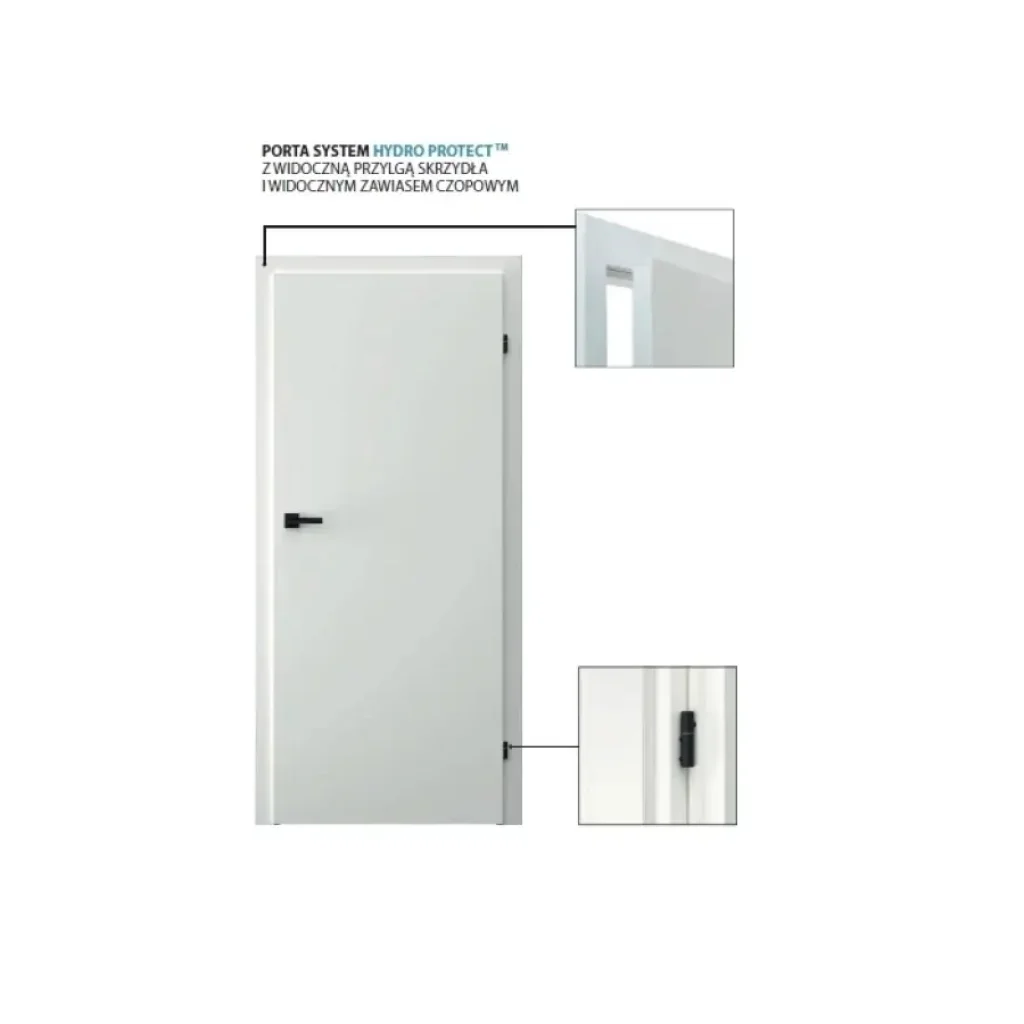 Ościeżnica Wodoodporna Hydro Protect regulowana A 80-120 z kątownikiem 60 mm 70 Prawa Przylgowa, OPWC6A0P07DBI0SZ36C000