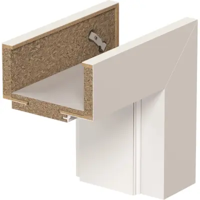 Ościeżnica regulowana PORTA SYSTEM ELEGANCE B 95-115 prawa 80 cm bezprzylgowa, OPAP0B0P08DBI0BNU80000