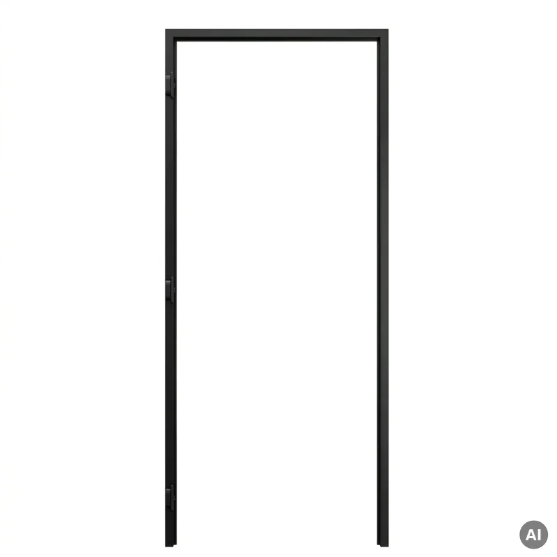 Ościeżnica Czarna do drzwi ukrytych Porta Hide Bezprzylgow