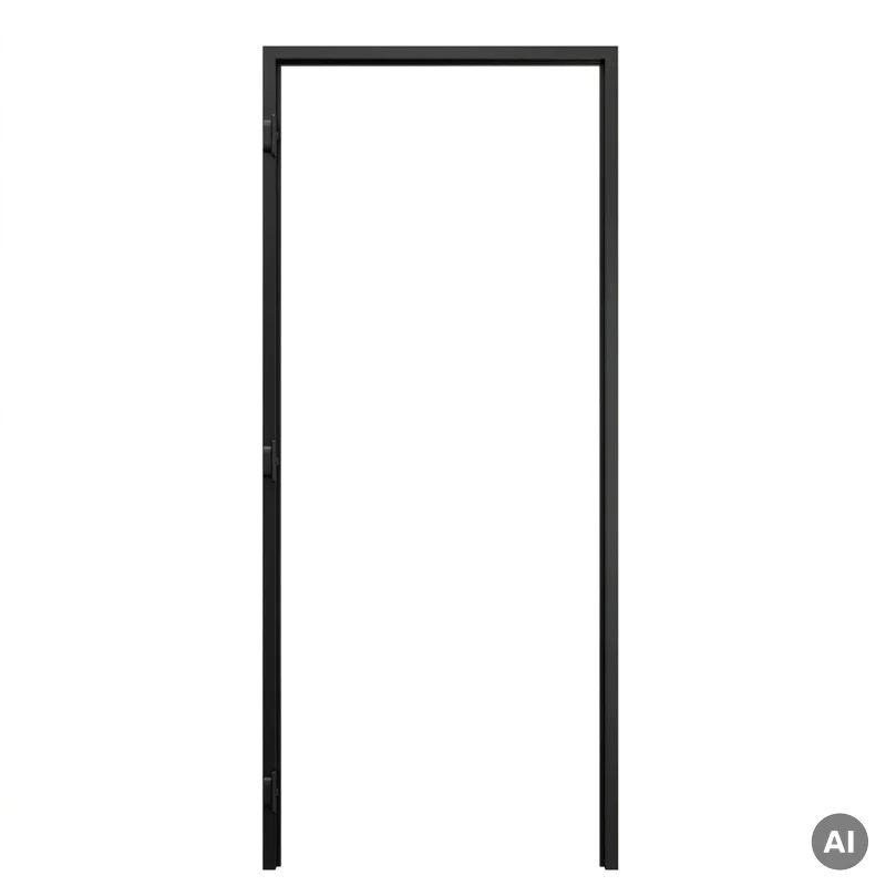 Ościeżnica Czarna do drzwi ukrytych Porta Hide Bezprzylgow