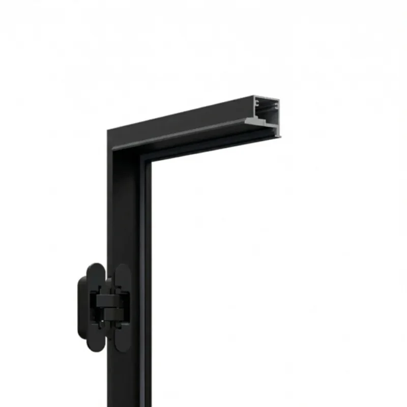 Ościeżnica Czarna do drzwi ukrytych Porta Hide Bezprzylgow