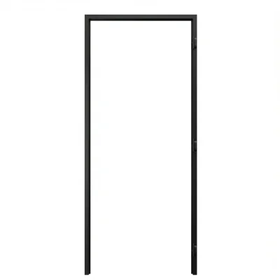 Ościeżnica Czarna do drzwi ukrytych Porta Hide Bezprzylgowa (otwierane na zewnątrz) Prawa 80cm, OPA100LP08LCM0CN300000