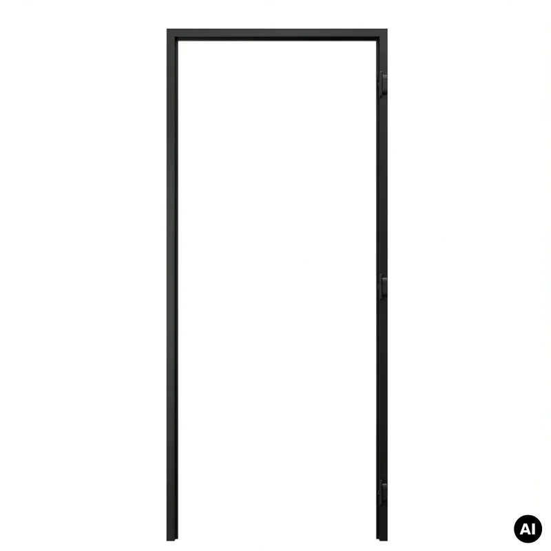 Ościeżnica Czarna do drzwi ukrytych Porta Hide Bezprzylgow