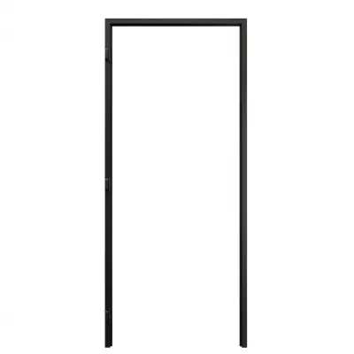 Ościeżnica Czarna do drzwi ukrytych Porta Hide Odwrotna Przylga (otwierane do wewnątrz) Prawa 80cm, OPP100LP08LCM0CN300000